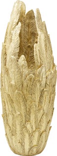 Vaza Feathers Aurie 80cm – imagine-1.