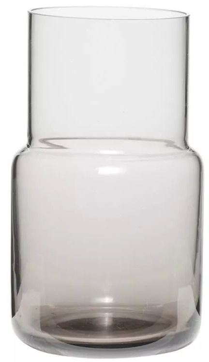 Wazon Glass Ø11x17 cm transparentny szary – obraz-1