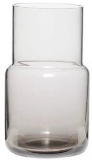 Wazon Glass Ø11x17 cm transparentny szary – obraz-1