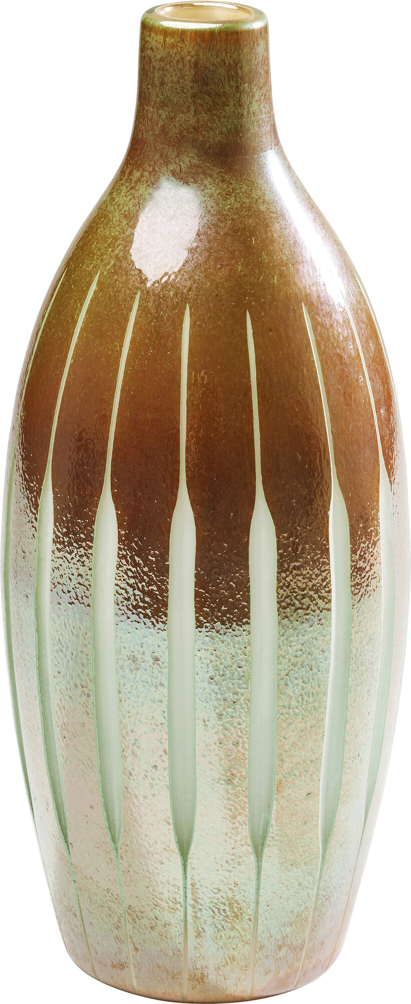 Wazon Glory 15x35 cm brązowo-złoty – obraz-1