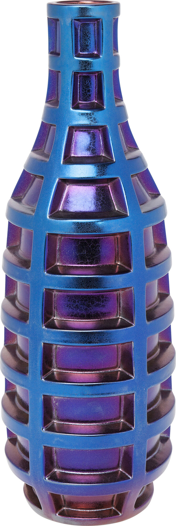 Wazon Grid 20x57 cm niebieski – obraz-1