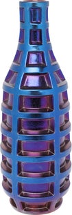 Wazon Grid 20x57 cm niebieski – obraz-1
