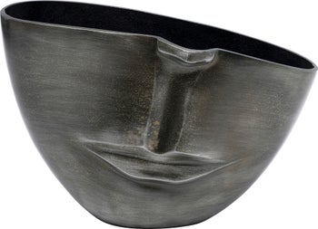 Vaza aluminiu Half Face 31x22 cm antracit – imagine-1.