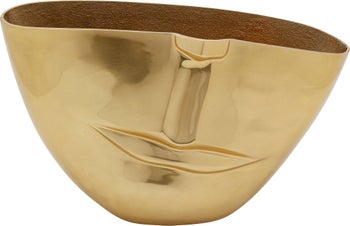 Wazon aluminiowy złoty 46x29 cm – obraz-1