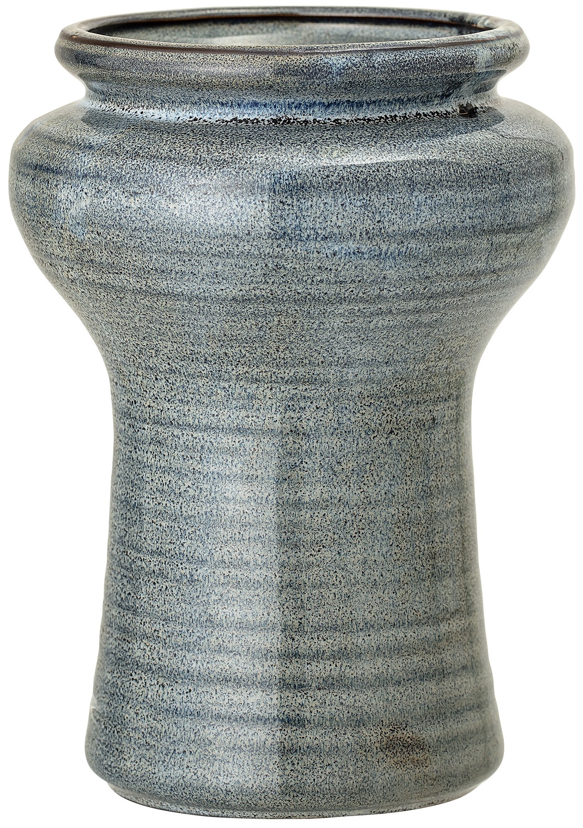 Wazon z ceramiki niebieski Ø14x19 cm – obraz-1