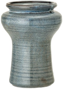 Wazon z ceramiki niebieski Ø14x19 cm – obraz-1