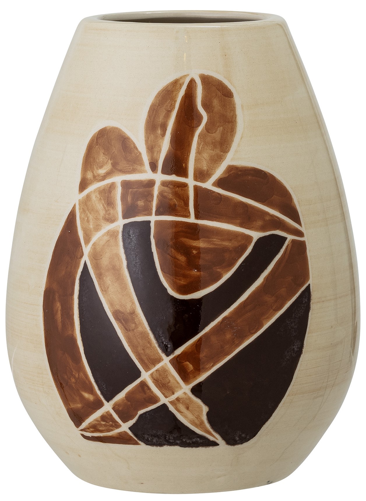 Wazon Jona Ø14x18 cm brązowy – obraz-1