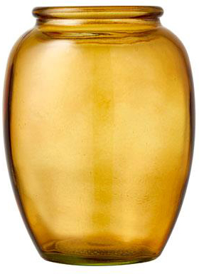 Wazon Kusintha Ø7x13 cm bursztynowy – obraz-1