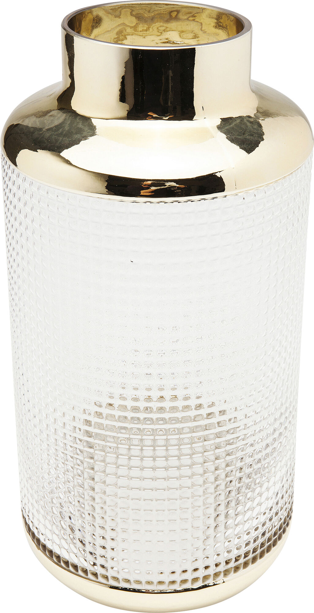 Wazon LA Noble ∅15x30 cm transparentno-złoty – grafika-1.