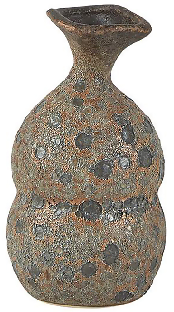 Wazon Lorena Ø7x13 cm brązowy – obraz-1