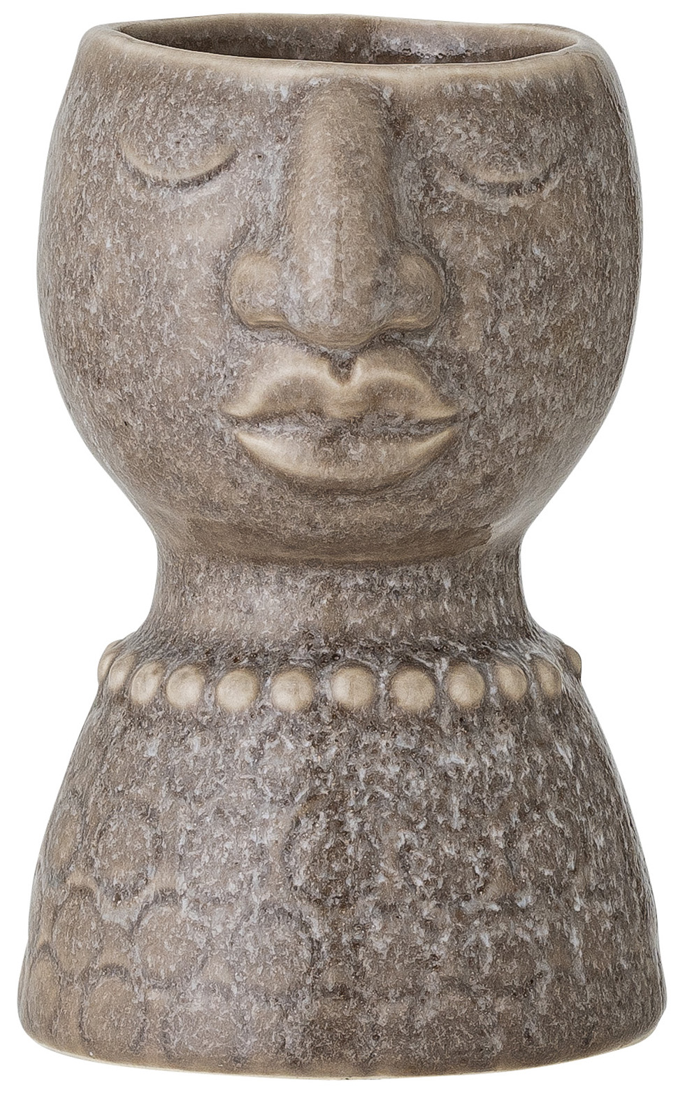 Wazon kamionkowy brązowy Ø8x14 cm – obraz-1