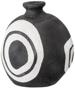 Wazon z terakoty czarny Ø12x14 cm – obraz-1
