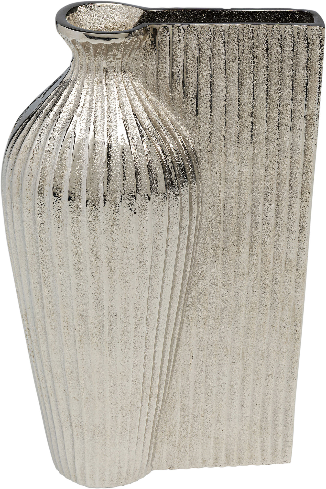 Wazon aluminiowy srebrny 20x12 cm – obraz-1