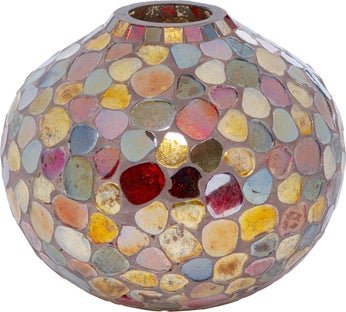 Wazon Mosaic Pebbles 20x18 cm kolorowy – obraz-1