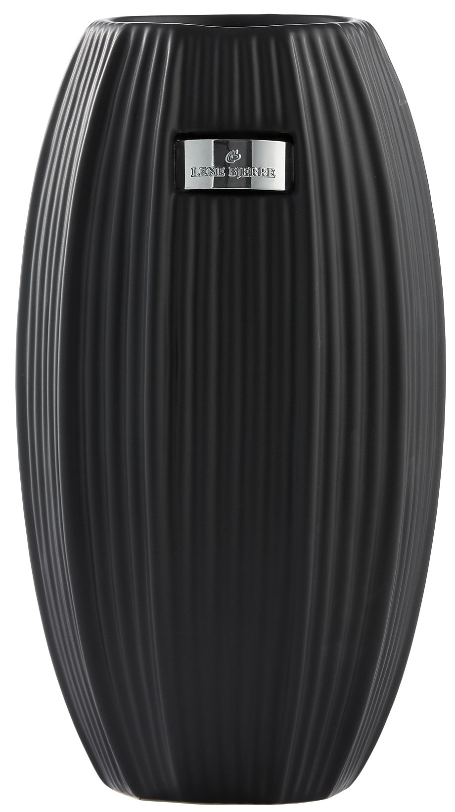 Wazon Nerie Ø15x28 cm czarny mat – obraz-1