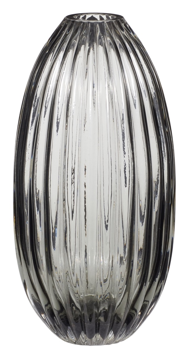 Wazon szklany szary 30 cm – obraz-1