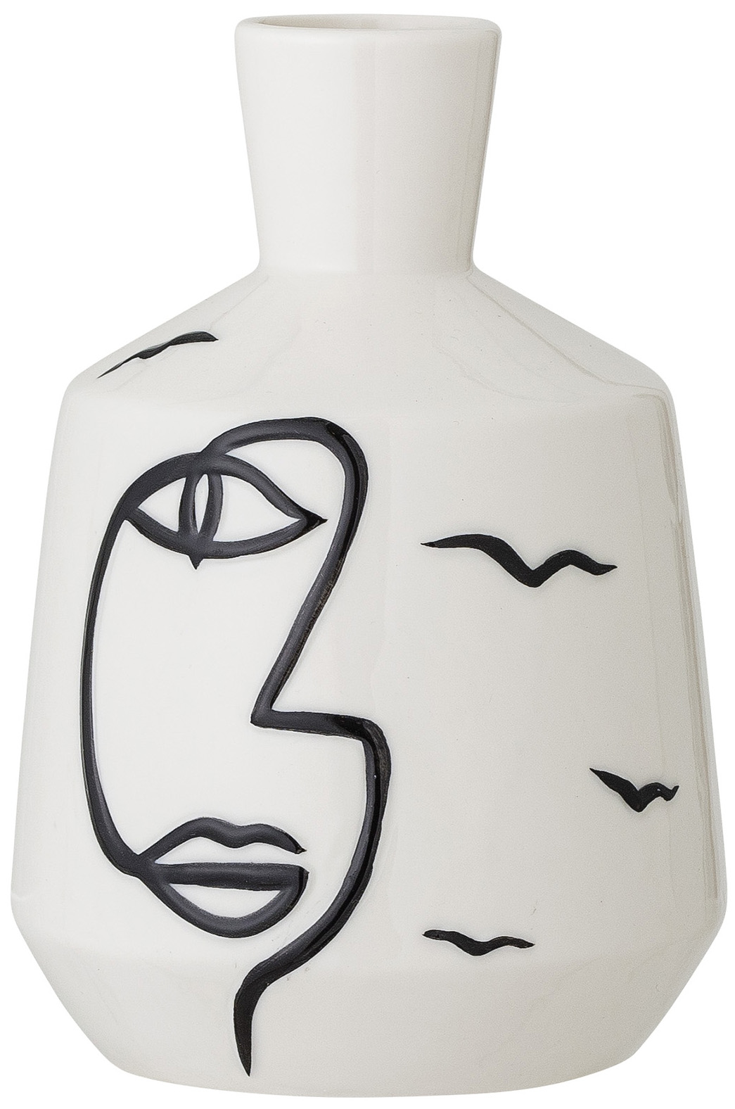 Wazon Norma Ø10x16 cm biały – obraz-1