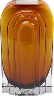 Sárgásbarna Vegas Home Váza 25cm – kép-1.