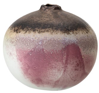 Wazon dekoracyjny kamionkowy kolorowy Ø20x18 cm – obraz-1