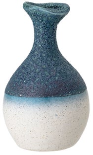 Wazon Ø8x12 cm niebiesko-biały – obraz-1