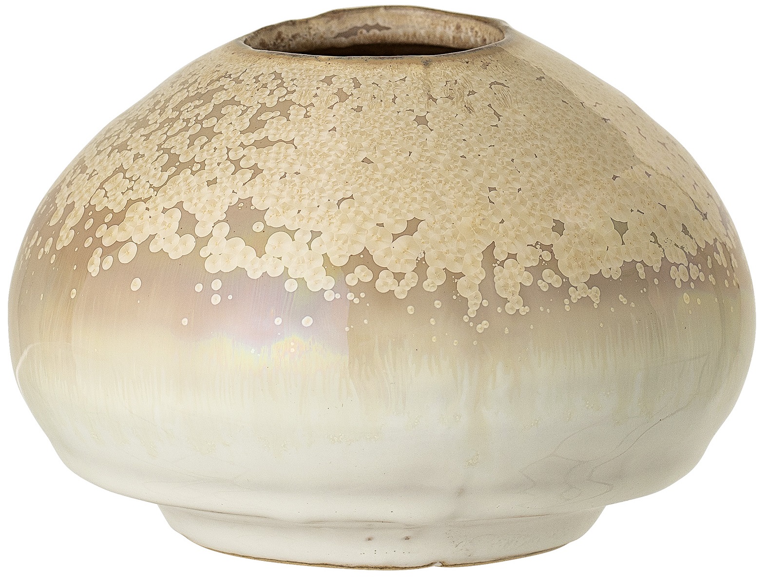 Wazon dekoracyjny naturalny Ø22x13 cm – obraz-1