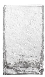 Wazon prostokątny z grubego szkła 12x20 cm – obraz-1