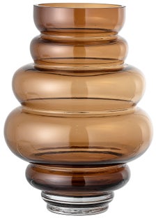 Wazon Rilesco Ø18x24 cm transparentny brązowy – obraz-1