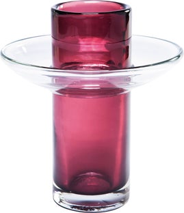 Wazon Ring Purple 17x20 cm fioletowy transparentny – obraz-1