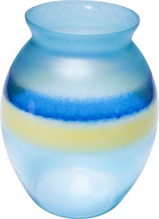 Wazon River ∅20x25 cm niebieski – obraz-1
