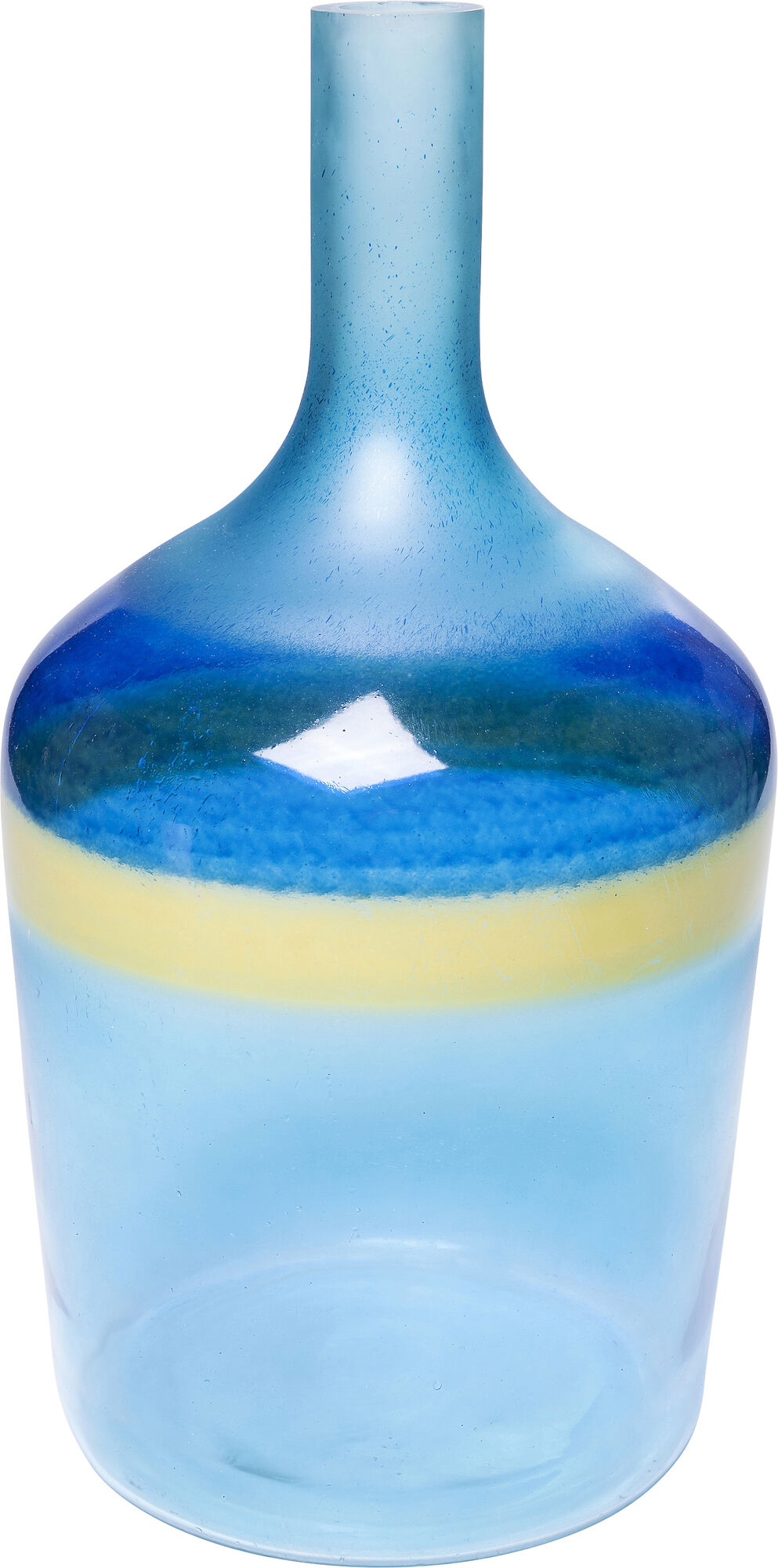 Wazon dekoracyjny niebieski 25x25 cm – obraz-1