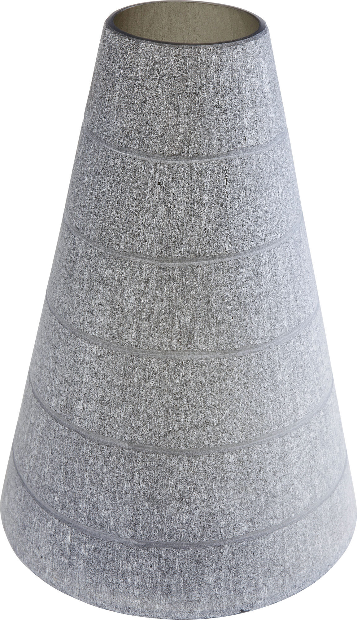 Wazon Rock Cone Ø28x39 cm szary – obraz-1