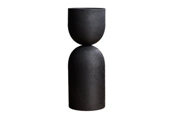 Wazon SANDGLASS XL 70cm żelazo czarne – grafika-1.