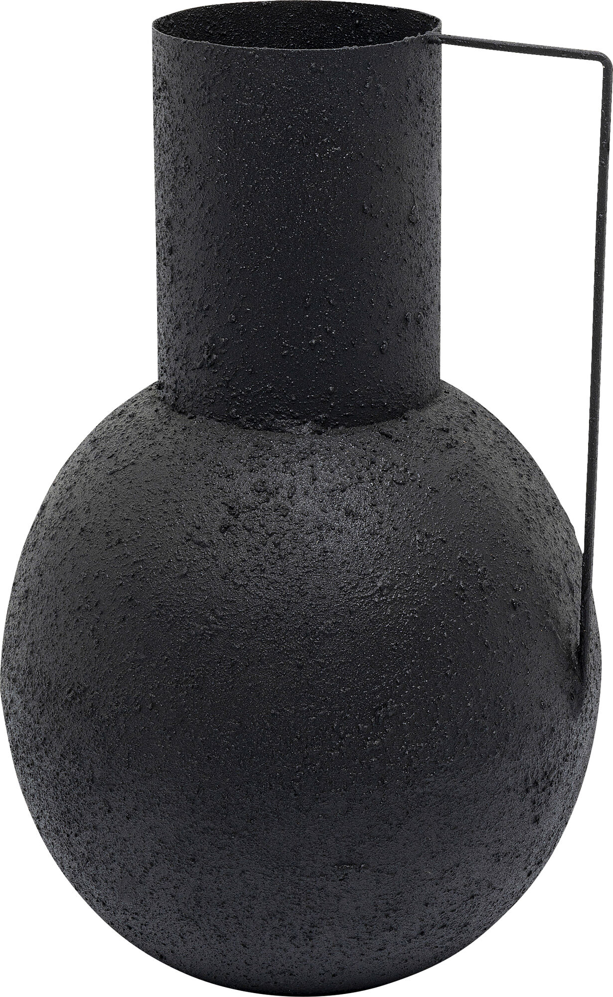 Wazon stalowy czarny loft Ø45x70 cm – grafika-1.
