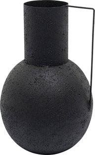 Wazon stalowy czarny loft Ø45x70 cm – grafika-1.
