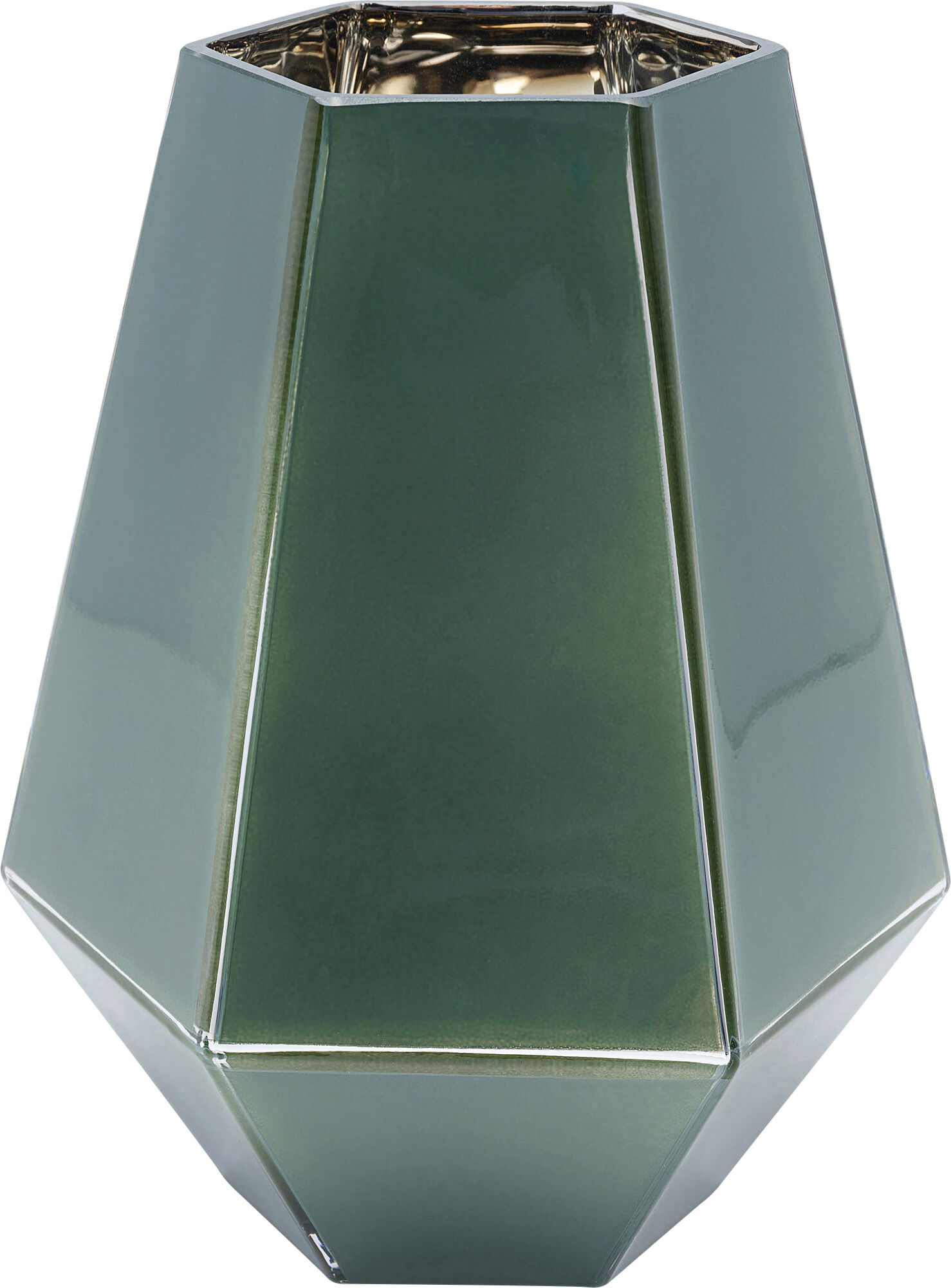 Wazon dekoracyjny zielony 17x17 cm – obraz-1