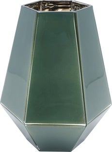 Wazon dekoracyjny zielony 17x17 cm – obraz-1