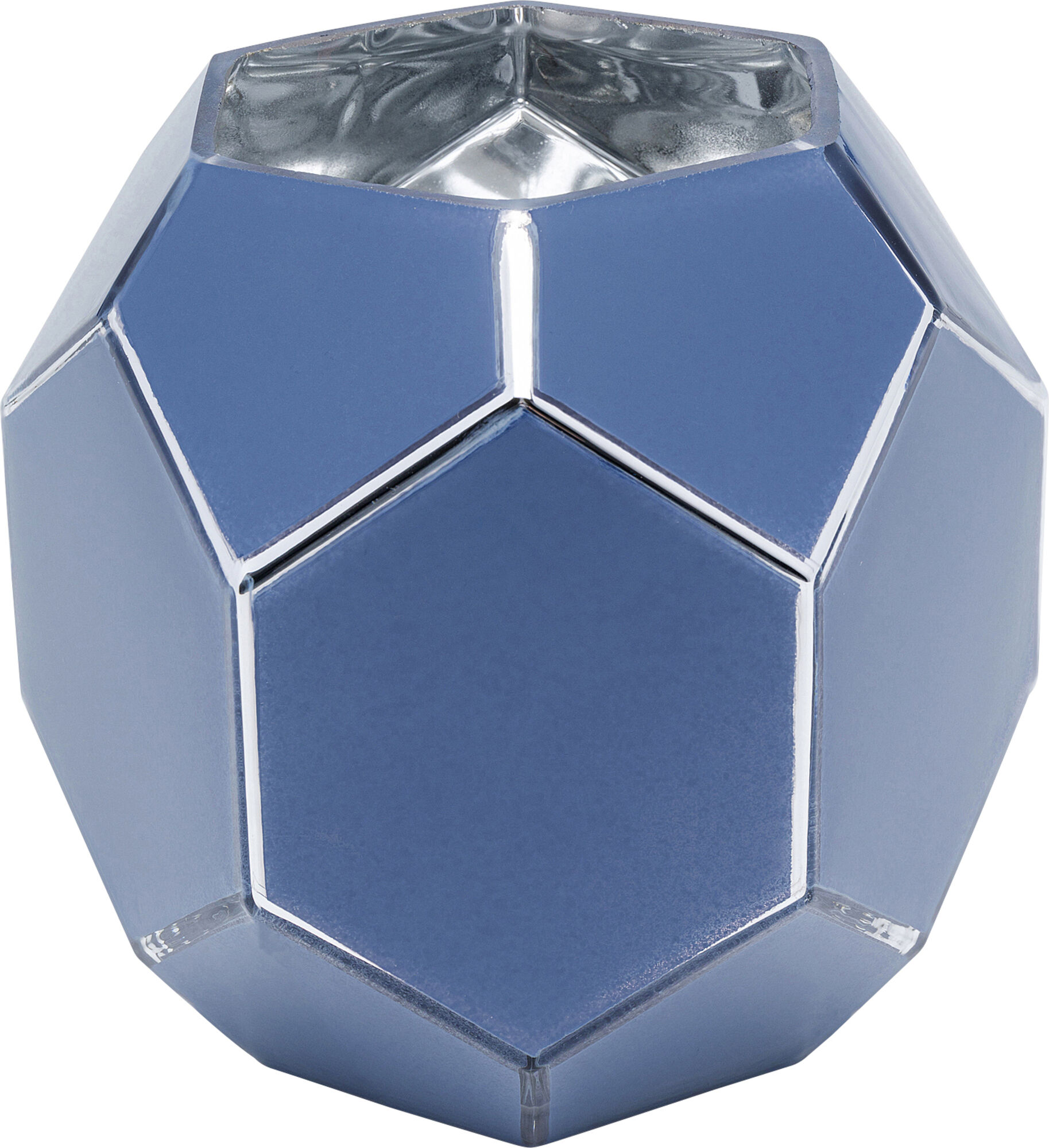 Wazon dekoracyjny niebieski 18x18 cm – obraz-1