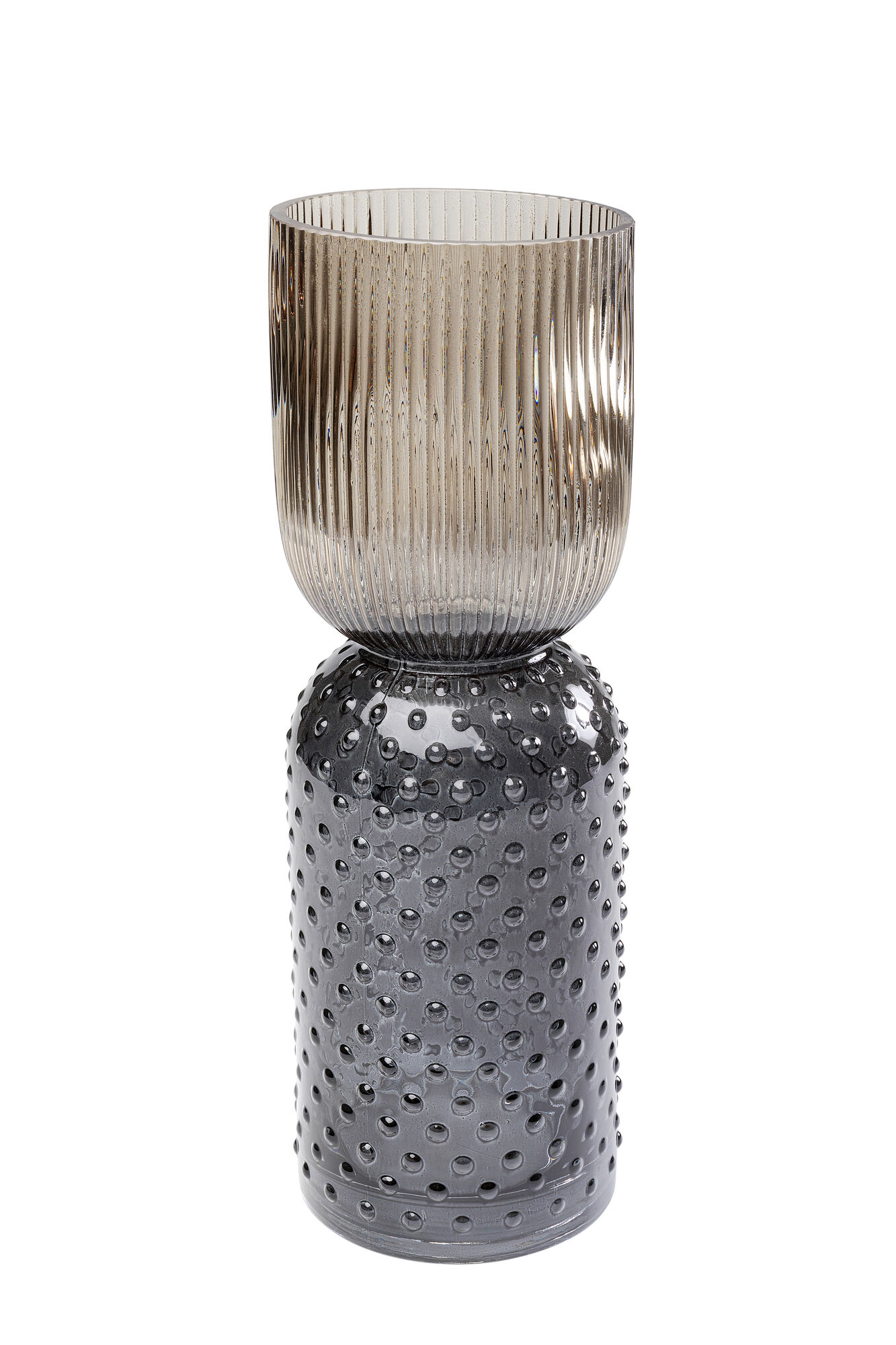 Jarrón Marvelous Duo marrón gris 38cm – Imagen-1.