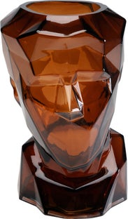 Jarrón Prisma Face Marrón 30cm – Imagen-1.