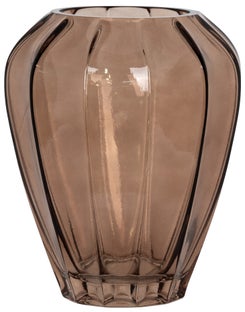 Wazon szklany brązowy Ø22x29 cm – grafika-1.