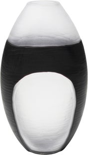 Wazon szklany do salonu ręczne wykonanie 25x41 cm – obraz-1
