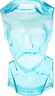 Vaza Prisma Face Light Blue 30cm – slika-1.