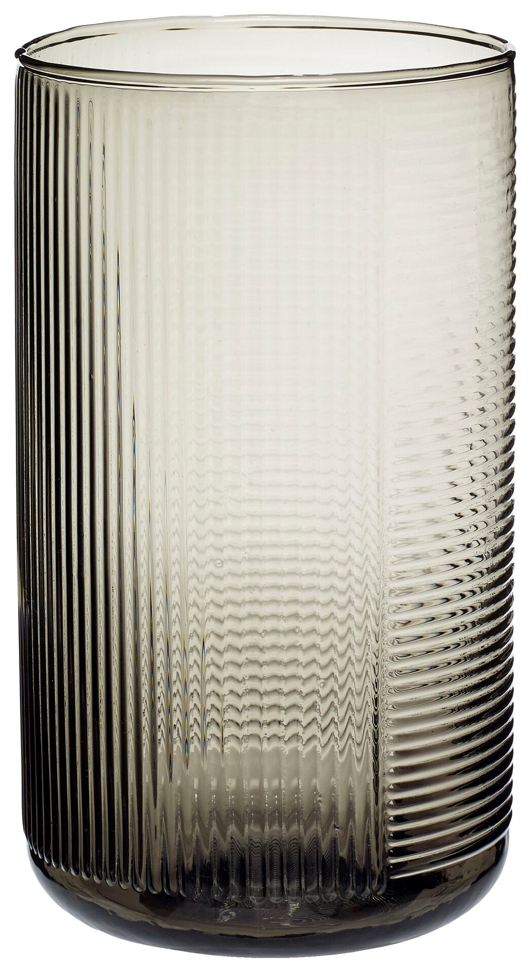 Wazon szklany przydymiony 21 cm – obraz-1