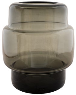 Wazon szklany przydymiony Ø21x24 cm – obraz-1