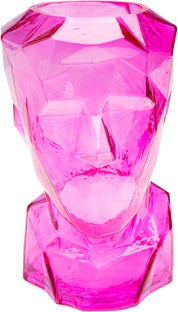 Vaza Prisma Face Pink 30cm – slika-1.