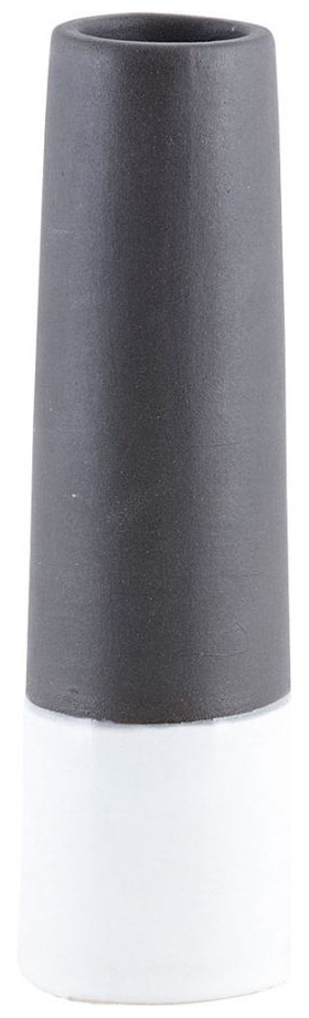 Wazon Tube 6x20 cm czarno-biały – obraz-1