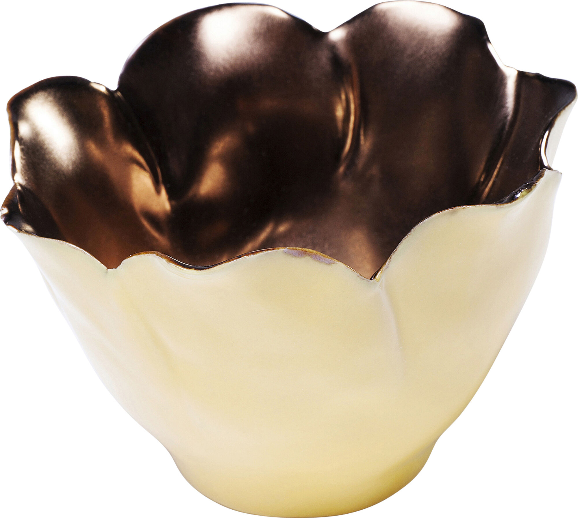 Wazon Tulip Light ∅10x7 cm żółty – obraz-1
