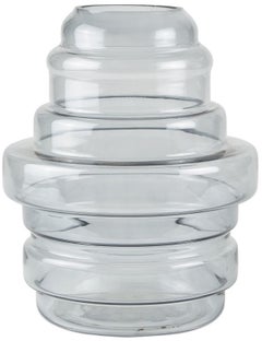 Wazon transparentny Ø25x30 cm Outlet – obraz-1