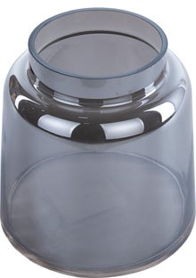 Wazon szklany szary 15 cm – obraz-1