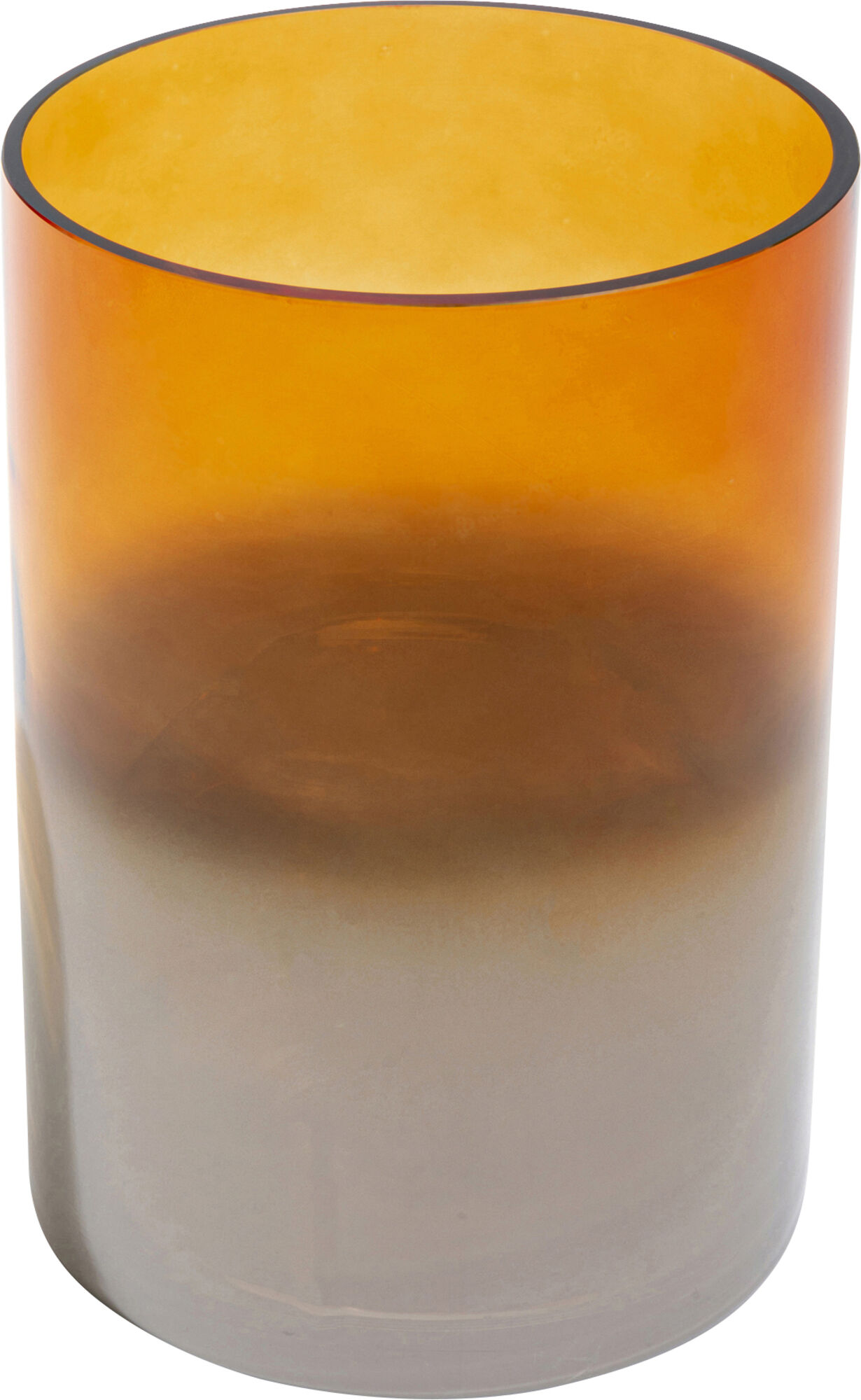 Wazon w kolorze pomarańczowym szklany Ø14x20 cm – obraz-1